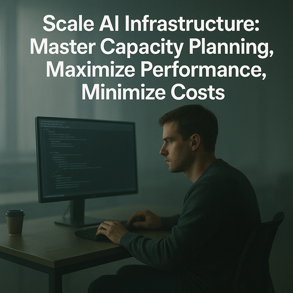 Scale AI Infrastructure: Master Capacity Planning, Maximize Performance, Minimize Costs