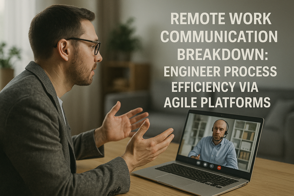 Remote Work Communication Breakdown: Engineer Process Efficiency Via Agile Platforms